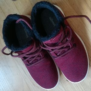 Allbirds Women's Sneakers in Burgundy and Black